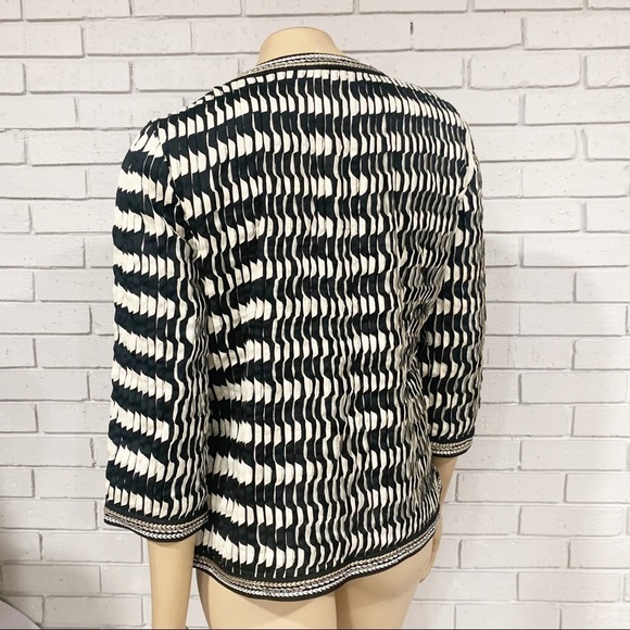 Chico’s Travelers Pleated Open Front Blazer - Picture 6 of 11